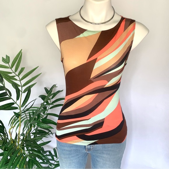 y 2 k :: Vintage Unique Y2K Abstract Mod Top - Picture 3 of 10